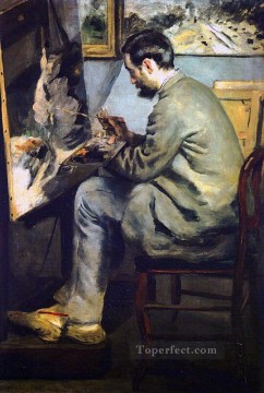 ピエール=オーギュスト・ルノワール Painting - ジャン・フレデリック・バジールの肖像 ピエール・オーギュスト・ルノワール